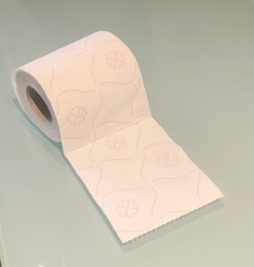 de vier velletjes wc-papier