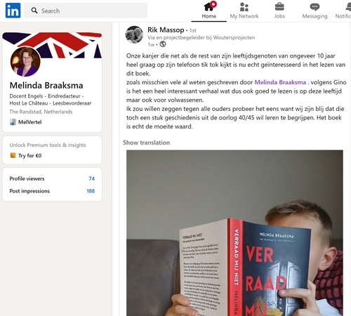 Gino leest Verraad Mij Niet